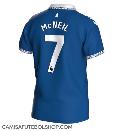 Camisa de time de futebol Everton Dwight McNeil #7 Replicas 1º Equipamento 2023-24 Manga Curta
